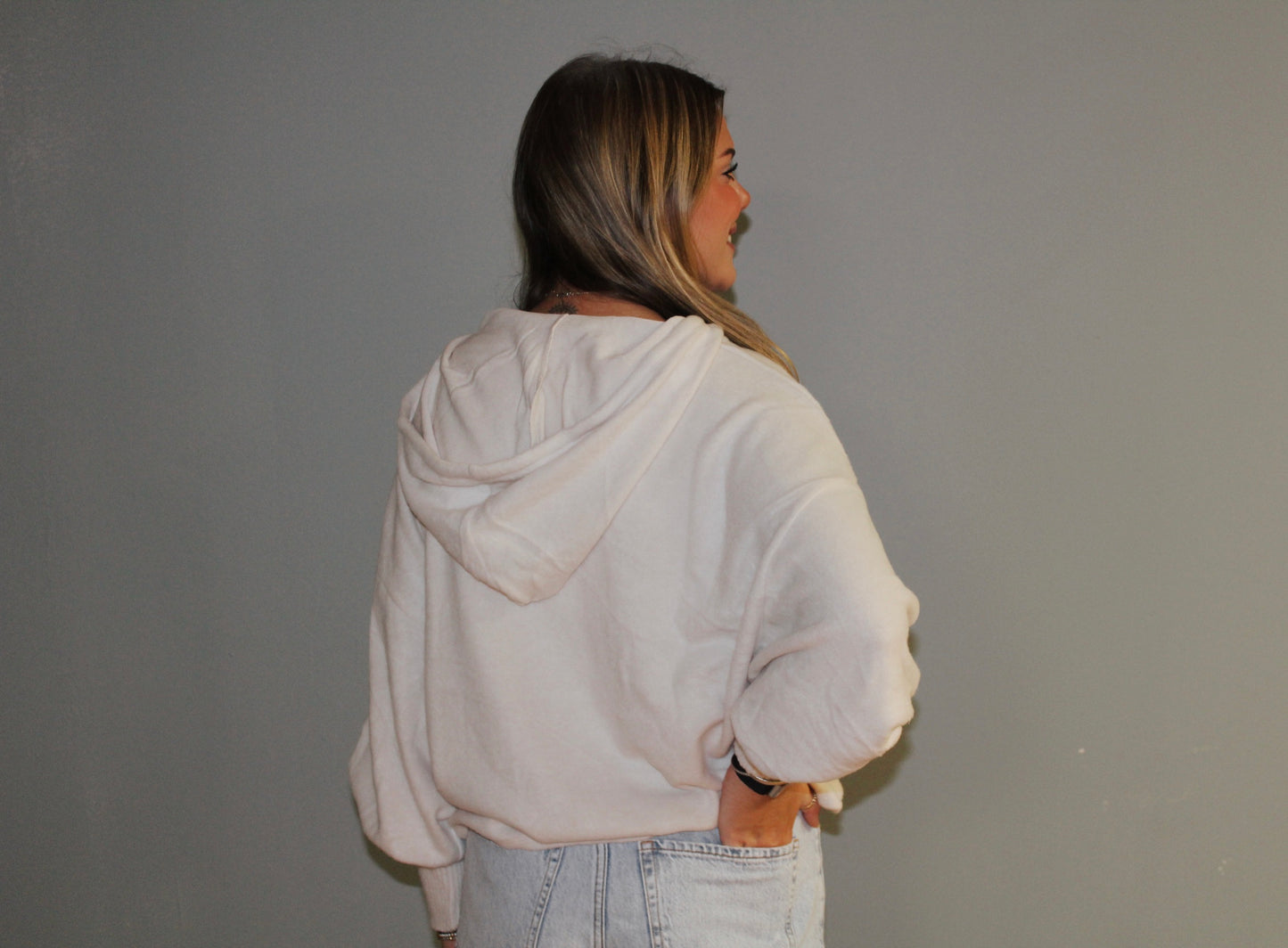 Balloon Sleeve Hoodie