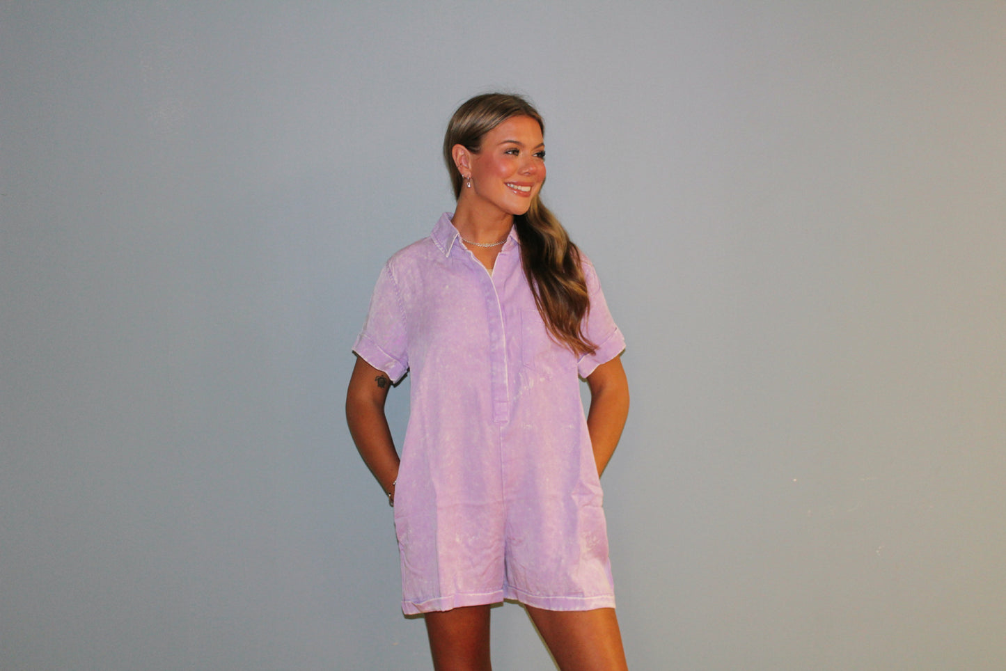 Lavender Romper