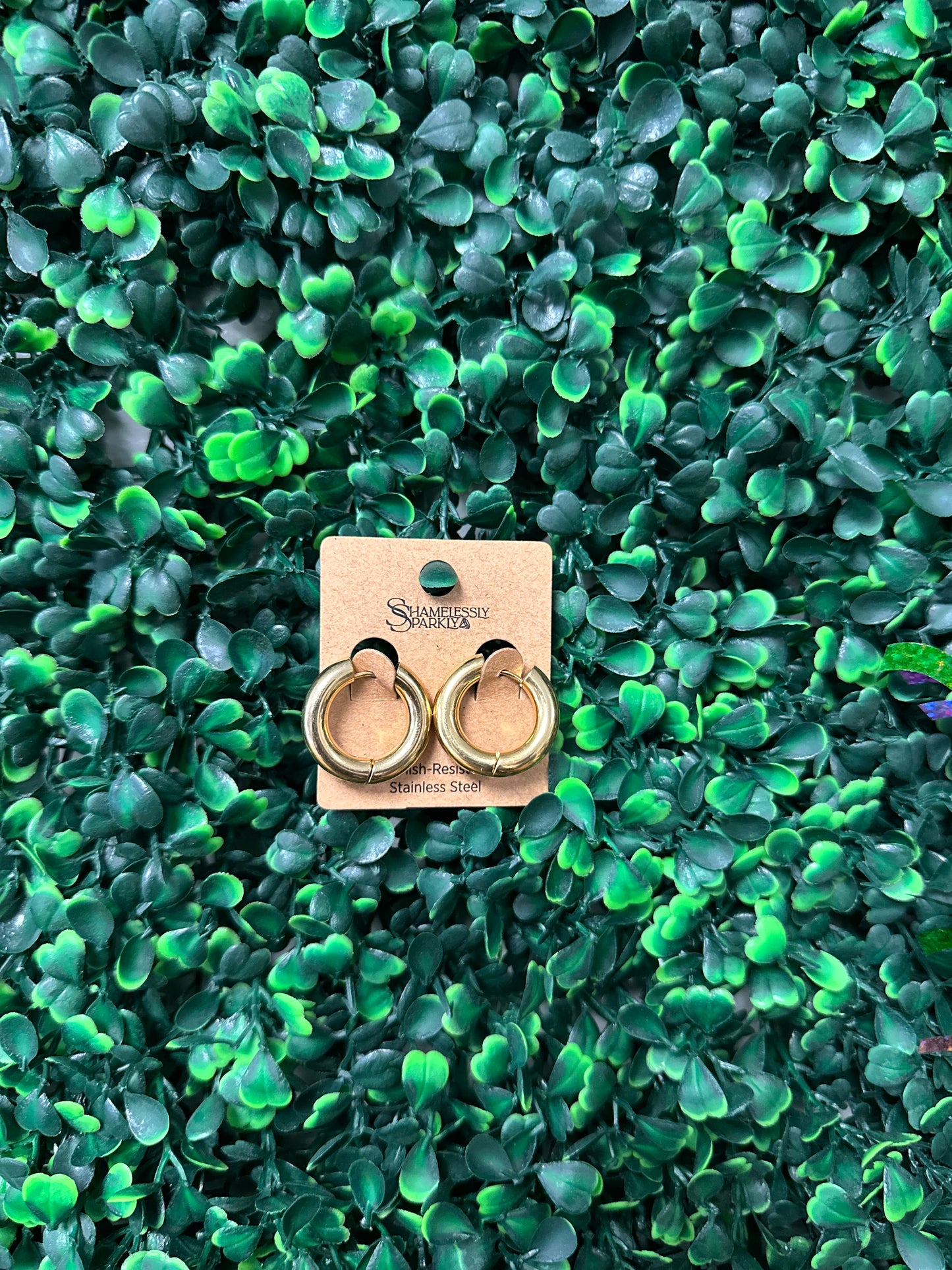 Stainless Steel Gold Earrings