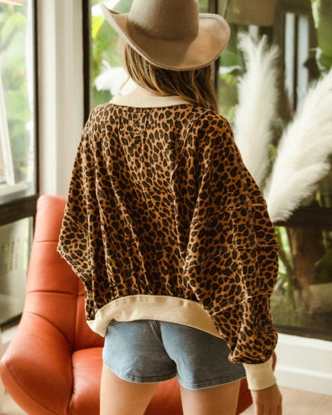 Oversized Cheetah Pullover