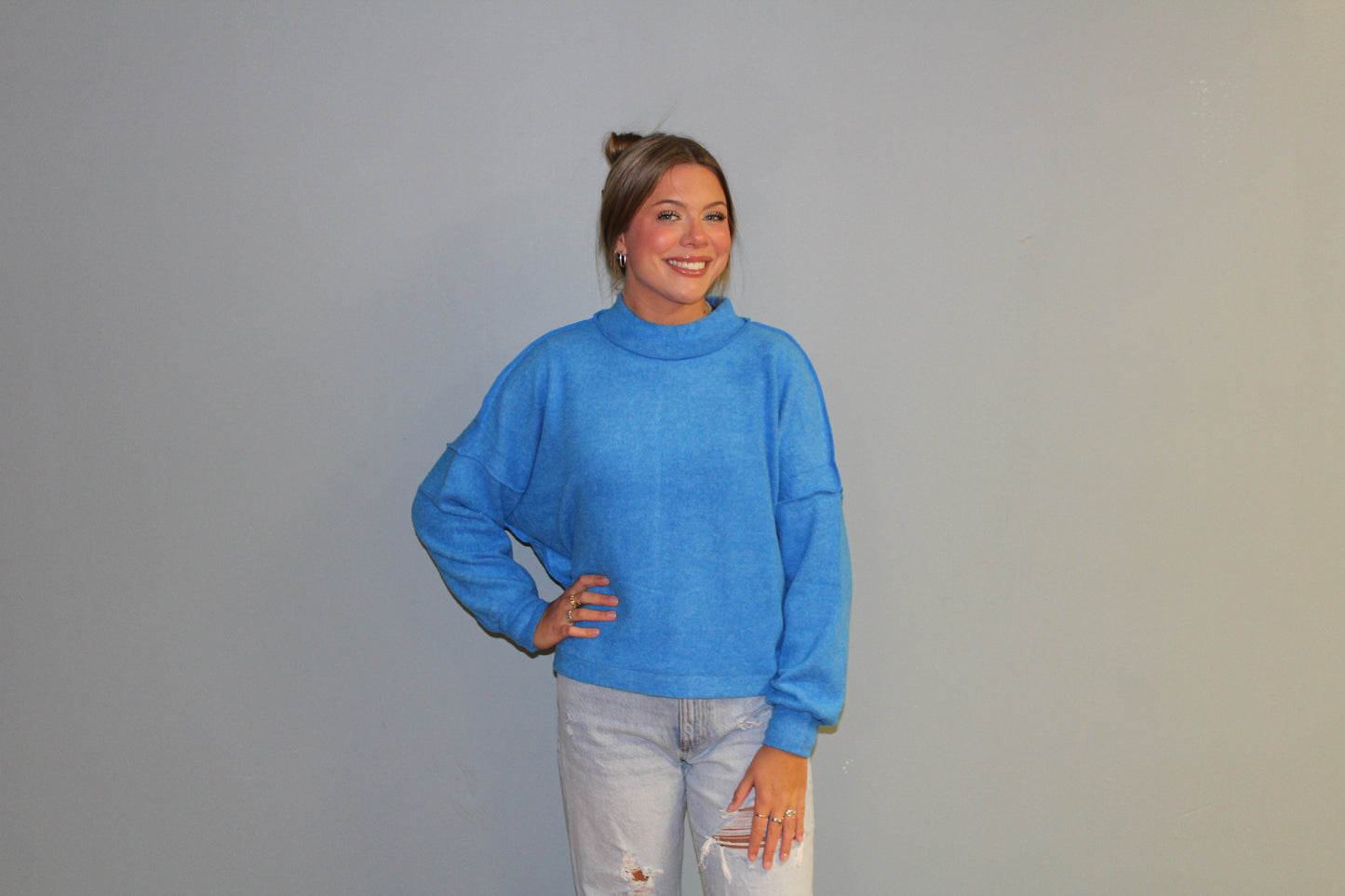 Ocean Blue Sweater