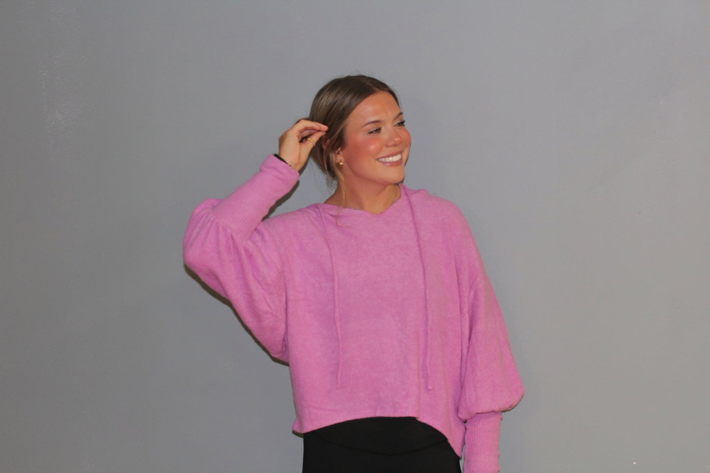 Balloon Sleeve Hoodie