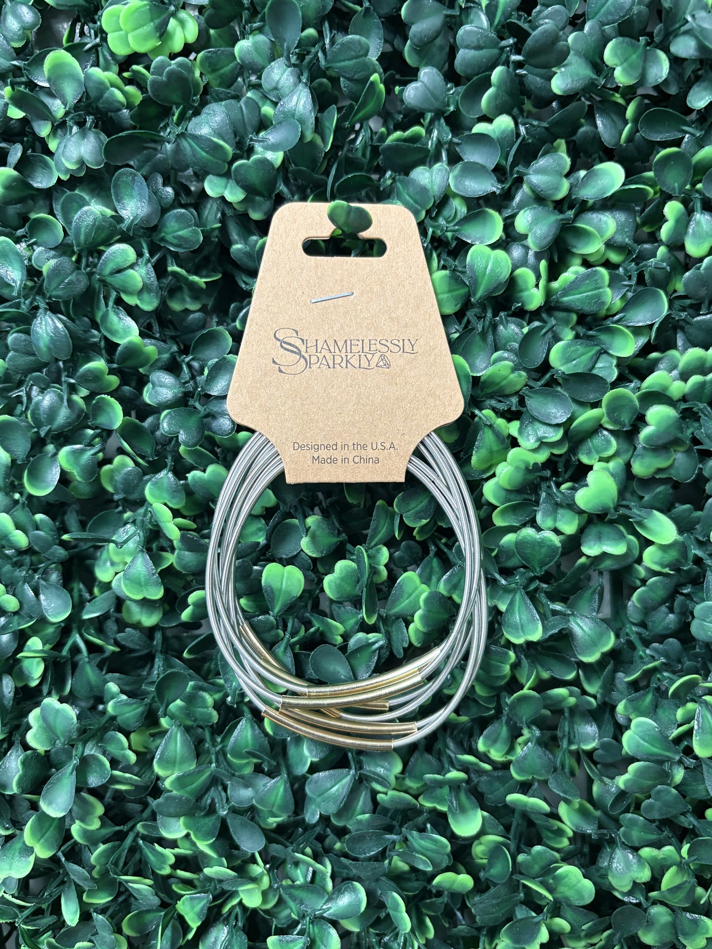 Silver & Gold Guitar String Bracelets