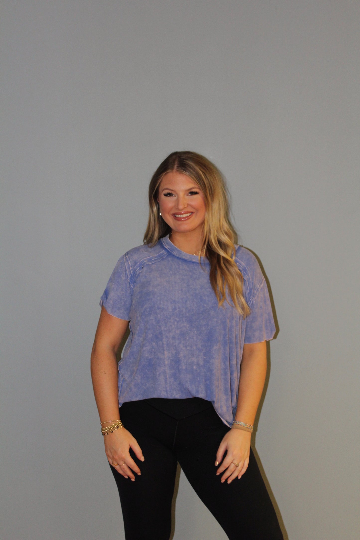 Indigo Ribbed Shirt