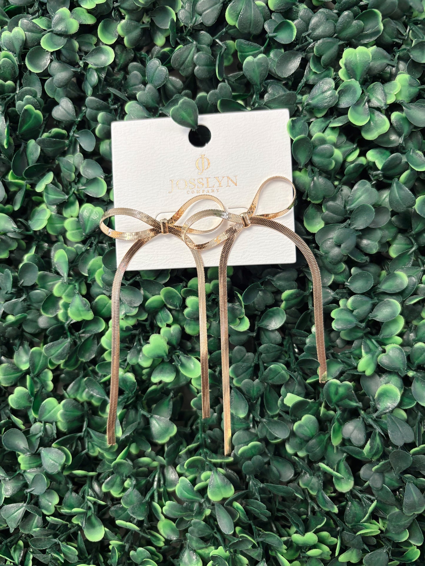 Big Bow Gold Earrings