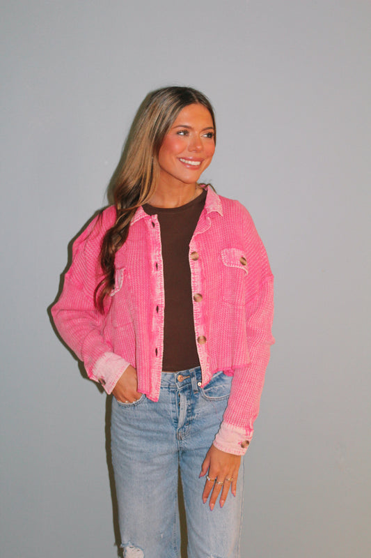 Pink Shacket