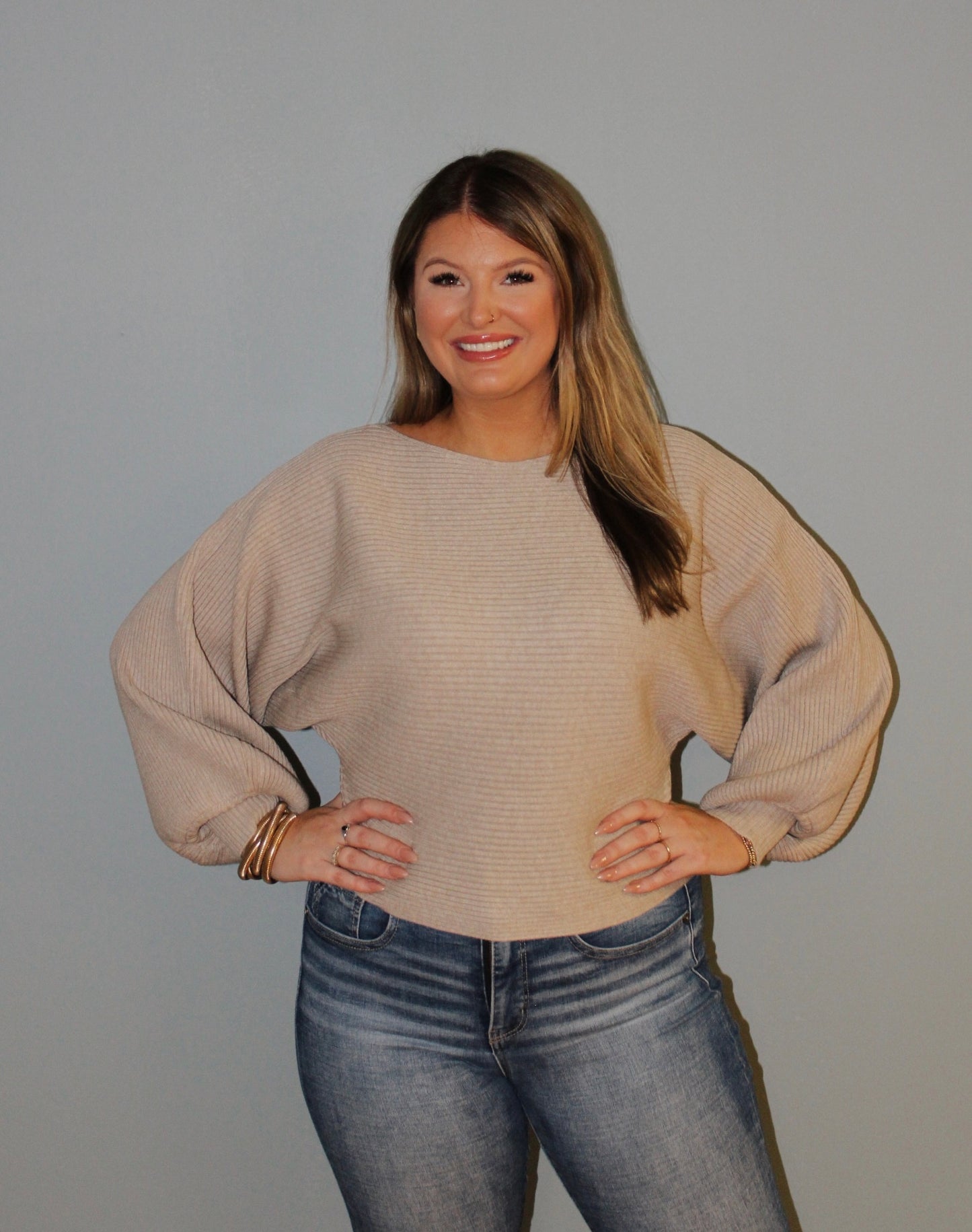 Balloon Sleeve Sweater