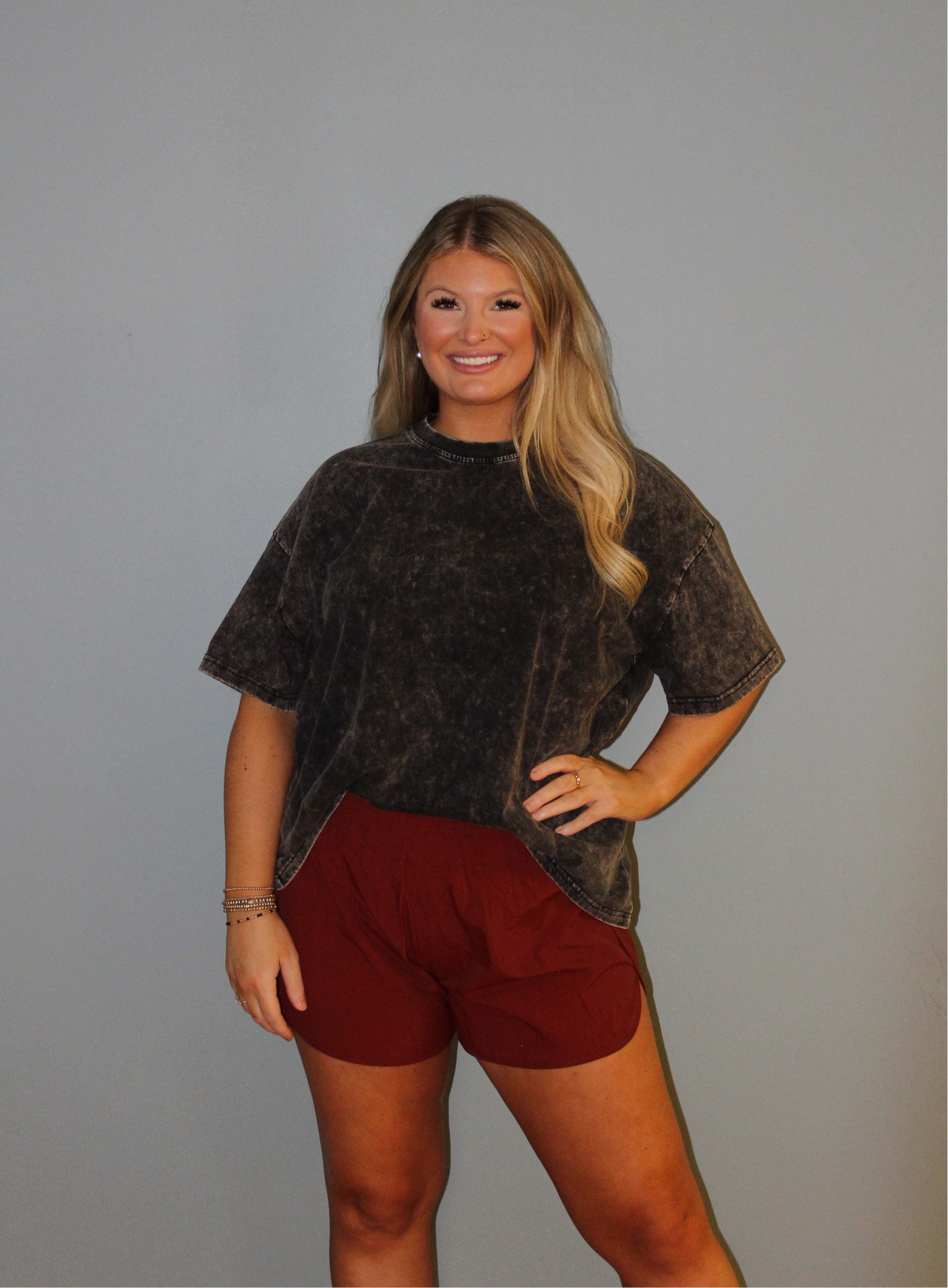 Ash Black Oversized Tee