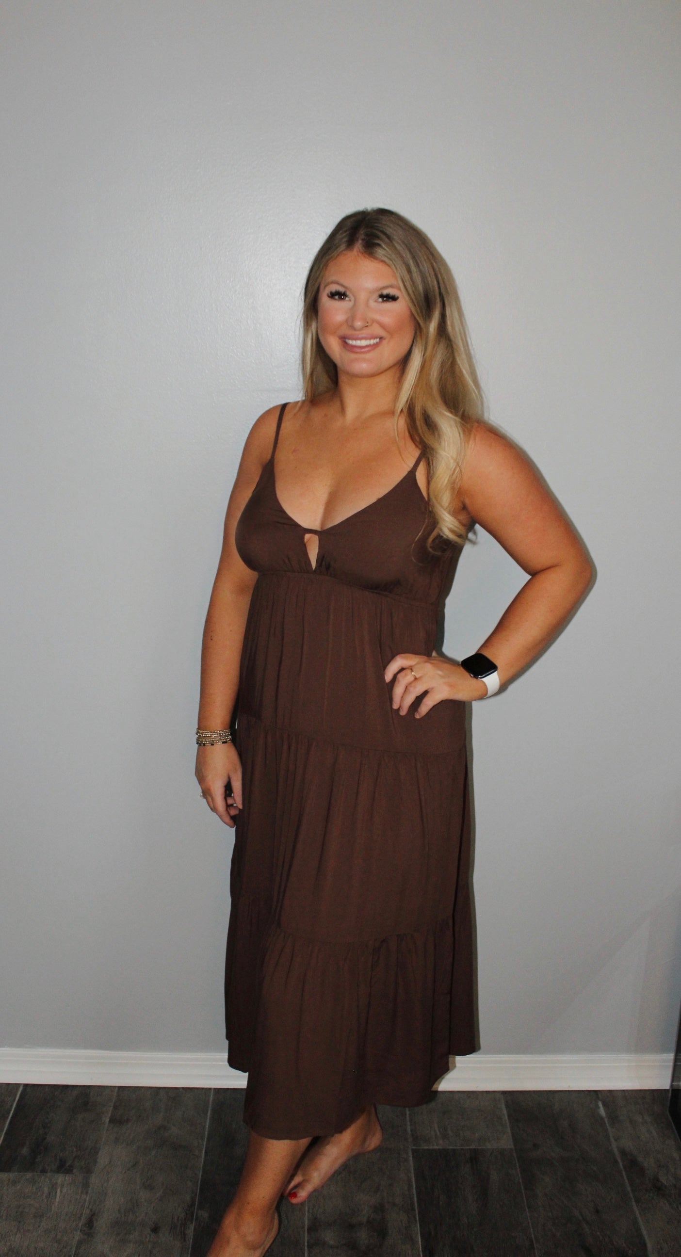 Brown Midi Dress