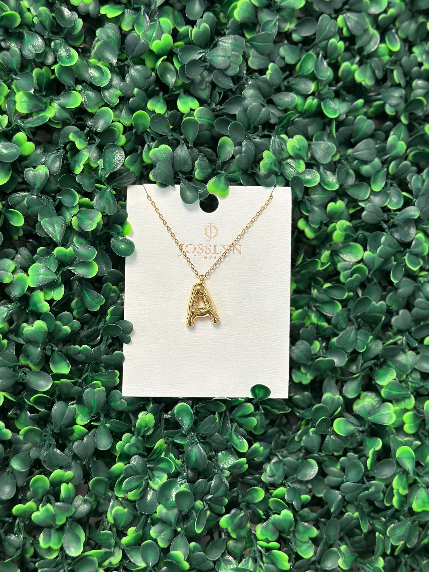 Bubble Letter Necklaces - GOLD