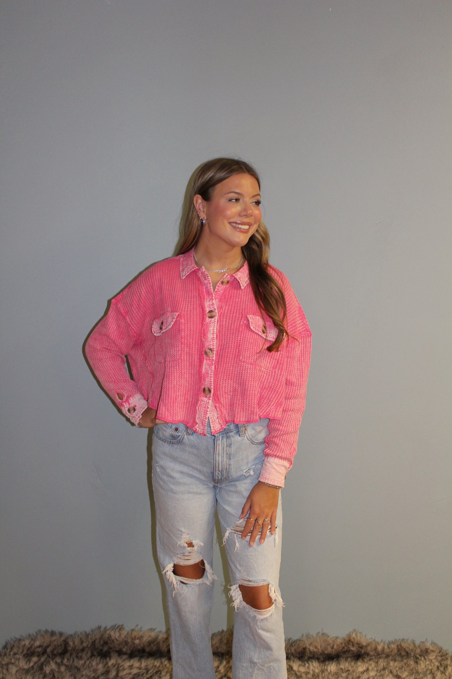 Pink Shacket
